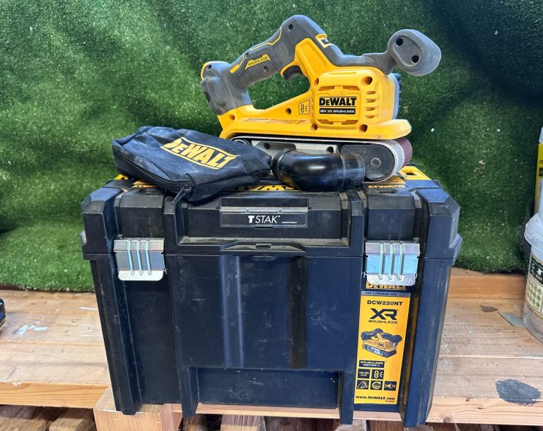 Link to Review of DeWalt DCW220NT Belt Sander Link to Review of DeWalt DCW220NT Belt Sander